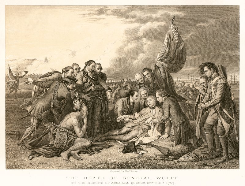 La mort du général Wolfe - English School