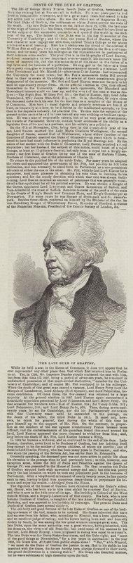 Feu le duc de Grafton (gravure) - English School
