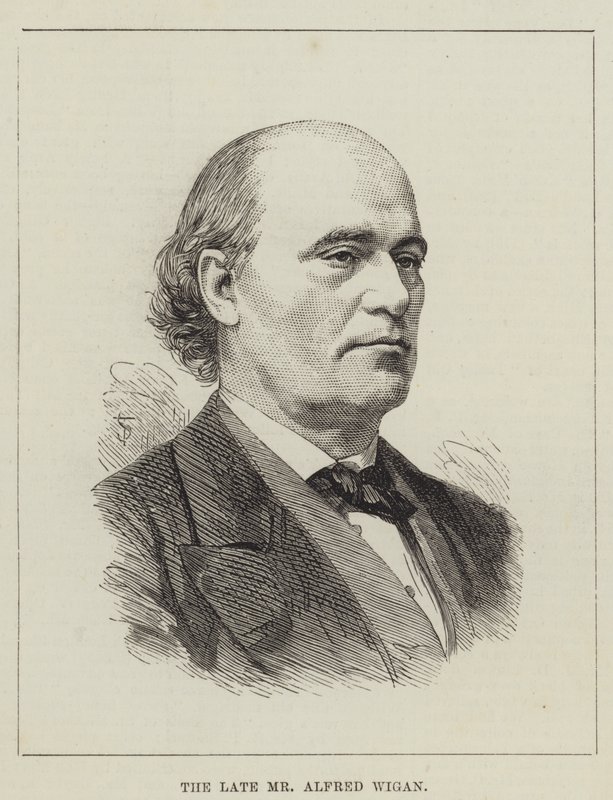 Feu M. Alfred Wigan (gravure) - English School