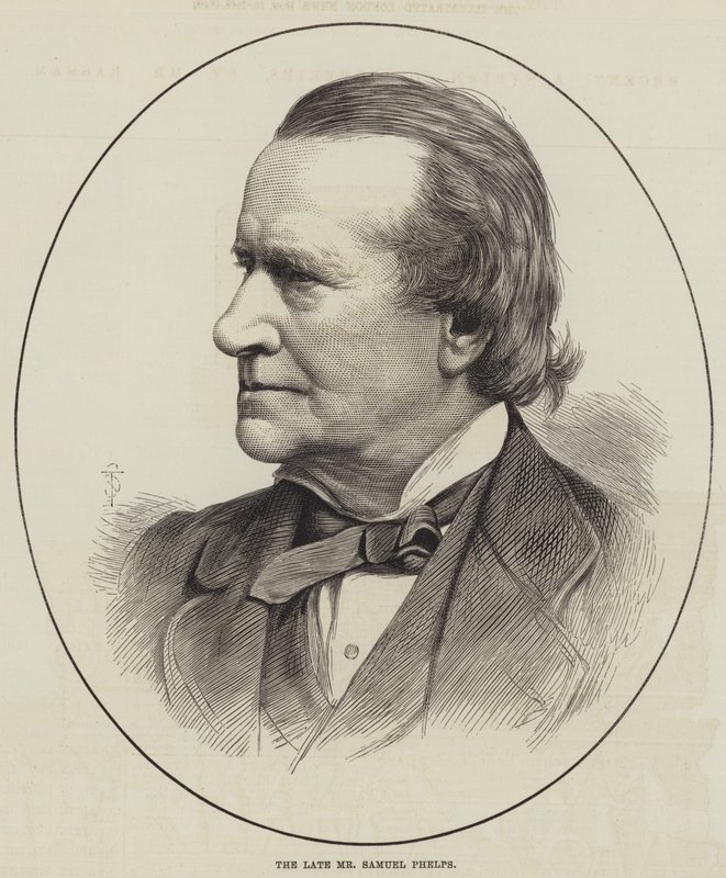 Feu M. Samuel Phelps (gravure) - English School