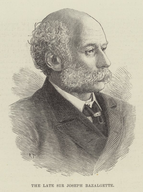 Feu Sir Joseph Bazalgette (gravure) - English School