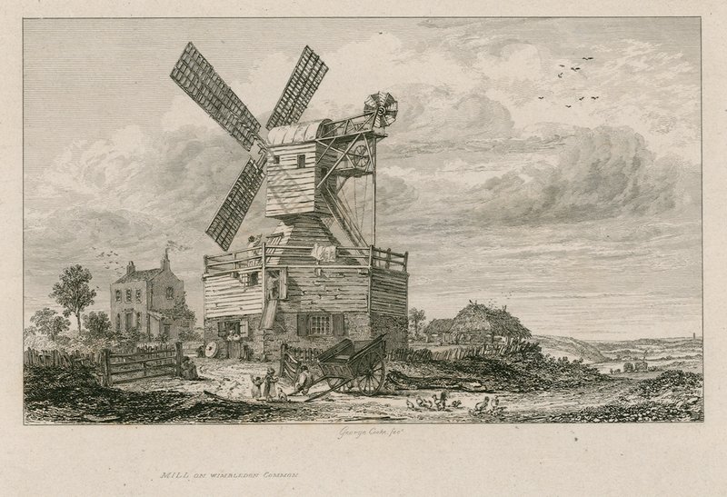 Le vieux moulin sur Wimbledon Common - English School