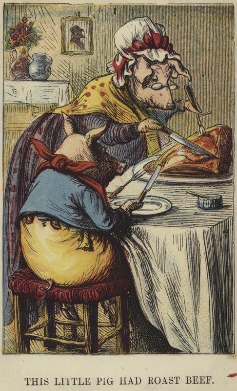 Ce petit cochon a mangé du rôti de bœuf - English School