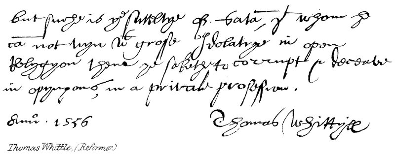 Thomas Whittle - English School