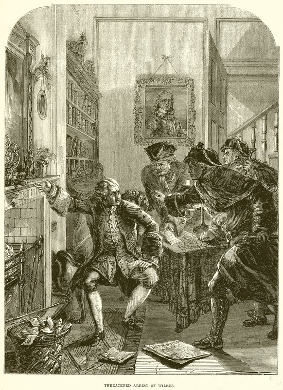 Arrestation menacée de Wilkes - English School