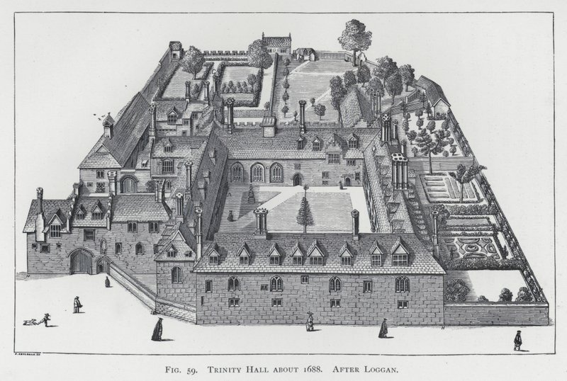 Trinity Hall vers 1688, d
