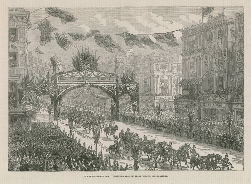 Arc de triomphe à Regent Circus - English School