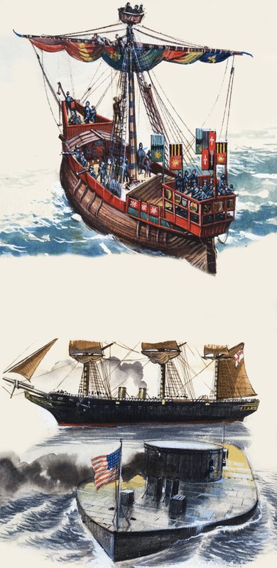 Navires non identifiés - English School