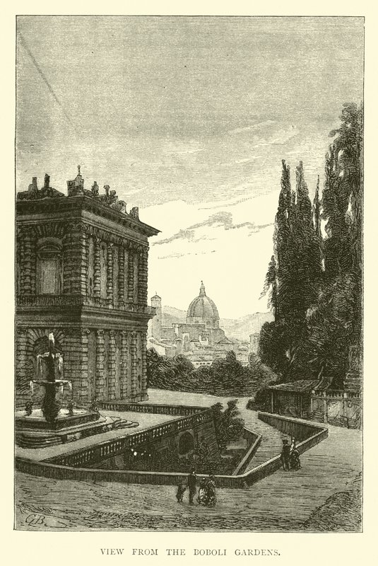 Vue depuis les jardins de Boboli - English School
