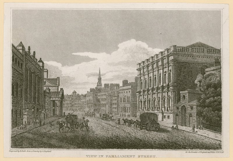 Vue dans la rue du Parlement - English School