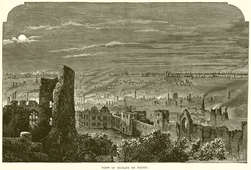 Vue de Dudley de nuit - English School