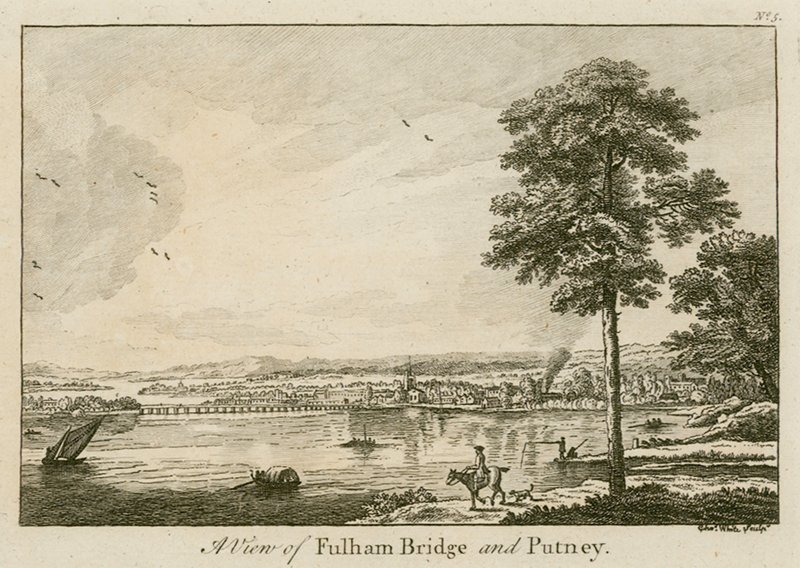 Vue du pont de Fulham à Putney - English School