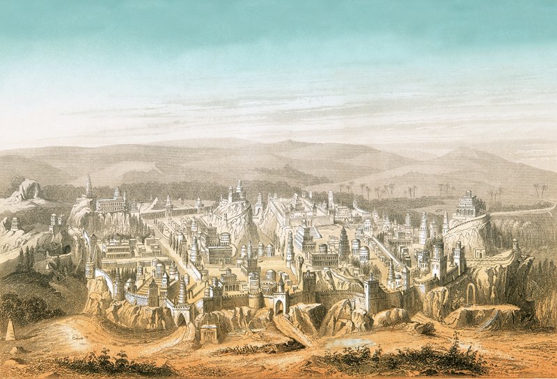 Vue de Jérusalem - English School