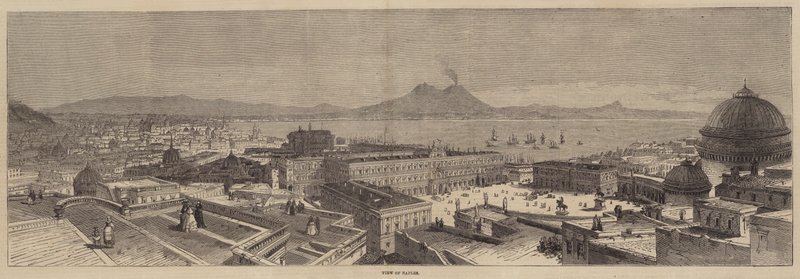 Vue de Naples (gravure) - English School