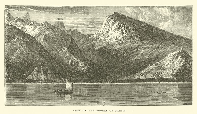 Vue sur les rives de Tahiti - English School