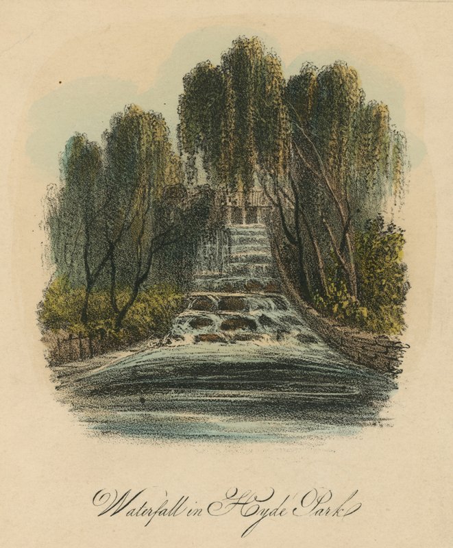 Cascade à Hyde Park, Londres - English School