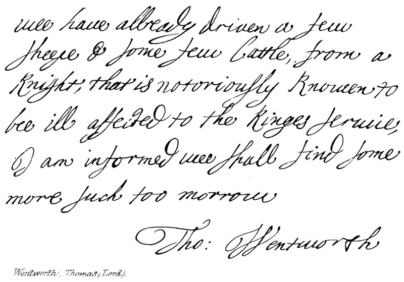 Thomas Wentworth - English School