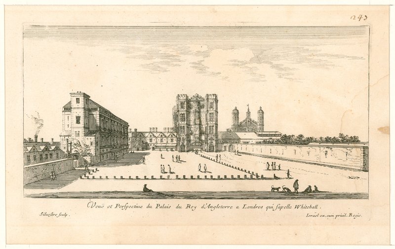 Whitehall. Gravure par Israël Silvestre, 1640 - English School