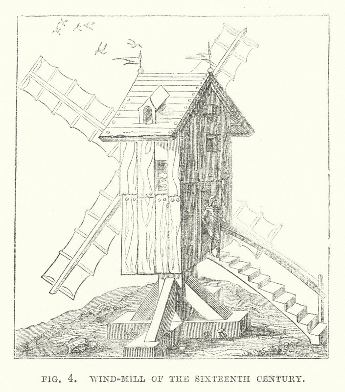 Moulin à vent du XVIe siècle - English School