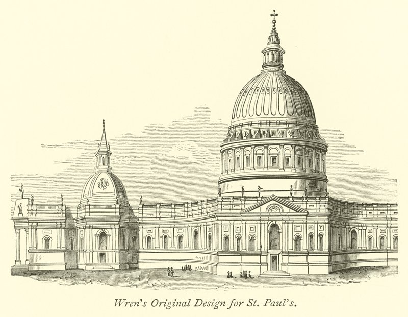 Conception originale de Wren pour Saint-Paul - English School