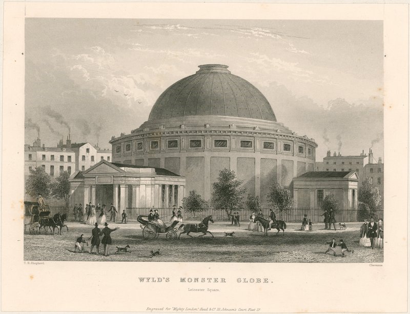 Le globe monstrueux de Wyld, Leicester Square - English School