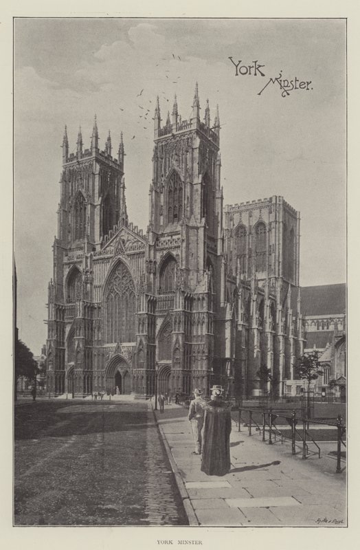 Minster de York (lithographie) - English School