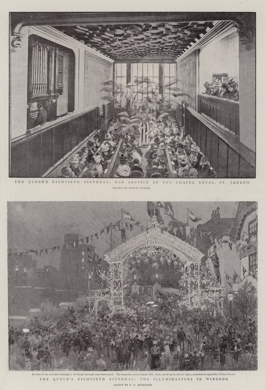 Le quatre-vingtième anniversaire de la reine - Ernest Prater