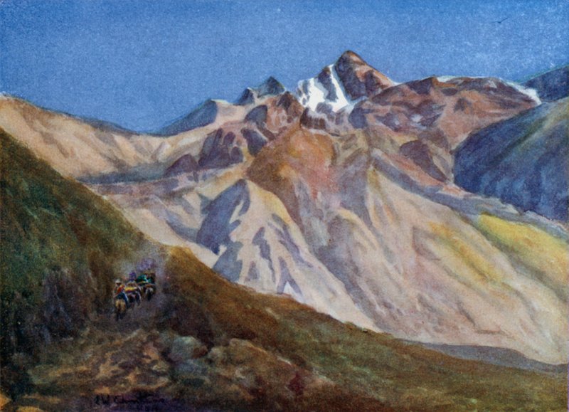 Ascension du col de Las Cuevas - Ernest William Christmas