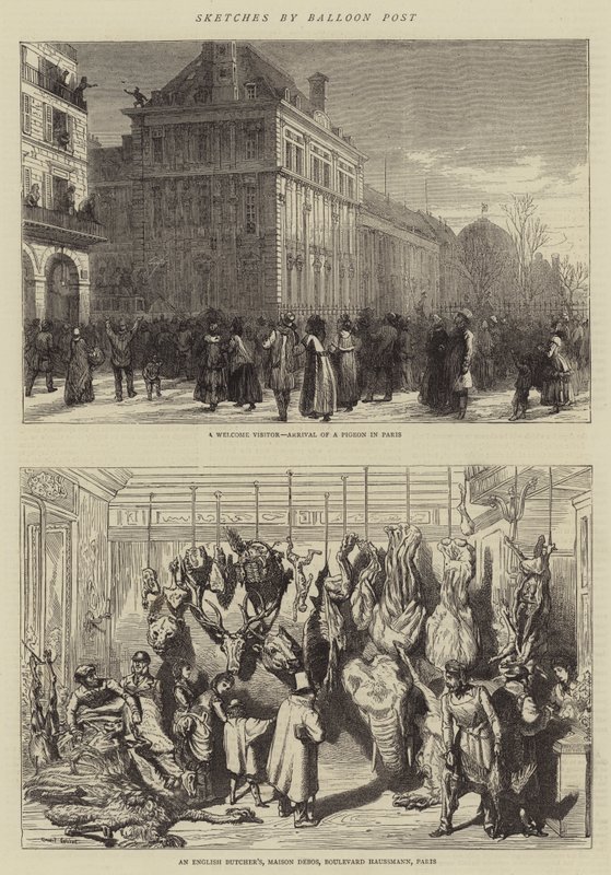 Croquis par Poste de Ballon - Ernest Henry Griset