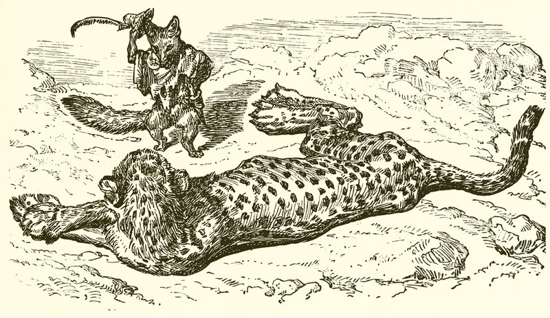 Le Léopard et le Renard - Ernest Henry Griset
