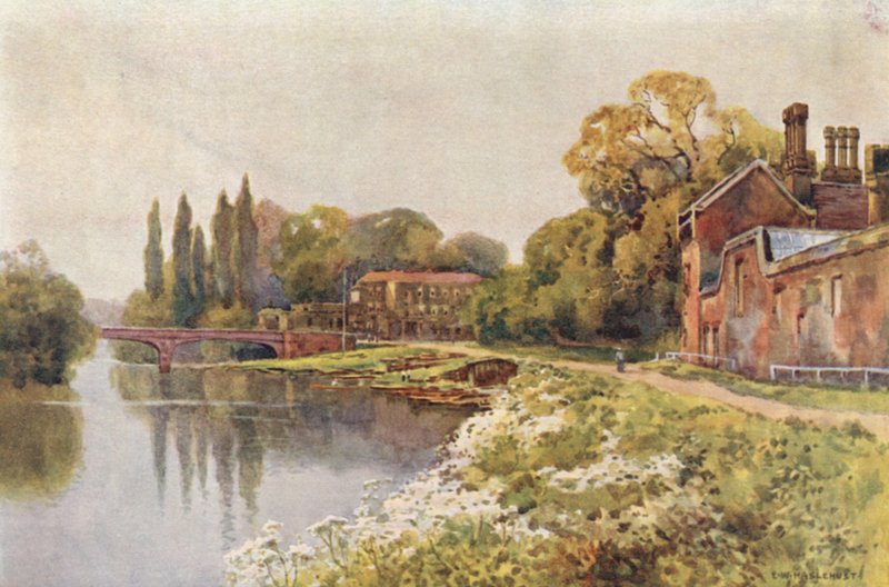 À Hampton Court - Ernest William Haslehust