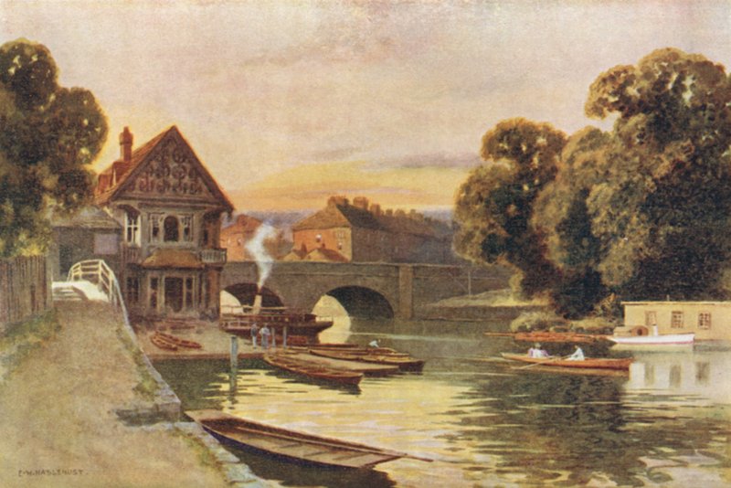 Pont de Folly, Oxford - Ernest William Haslehust
