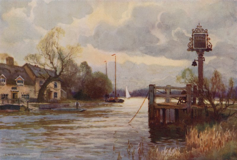 Le Bac de Horning - Ernest William Haslehust