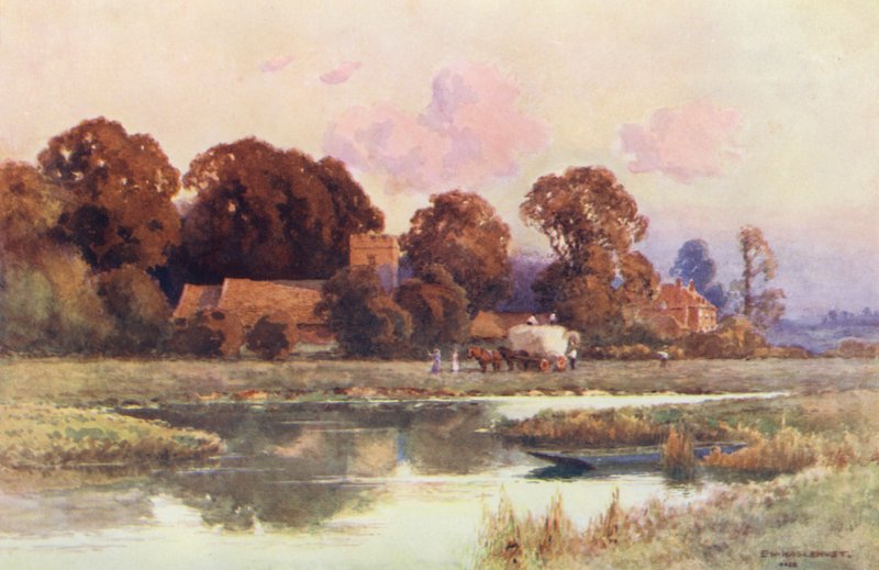 Rivière Thames : Buscot - Ernest William Haslehust