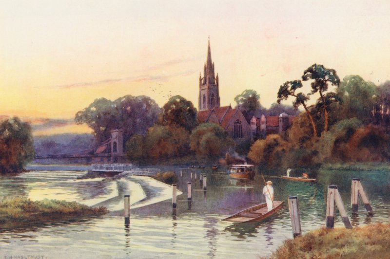 La Tamise : Marlow - Ernest William Haslehust
