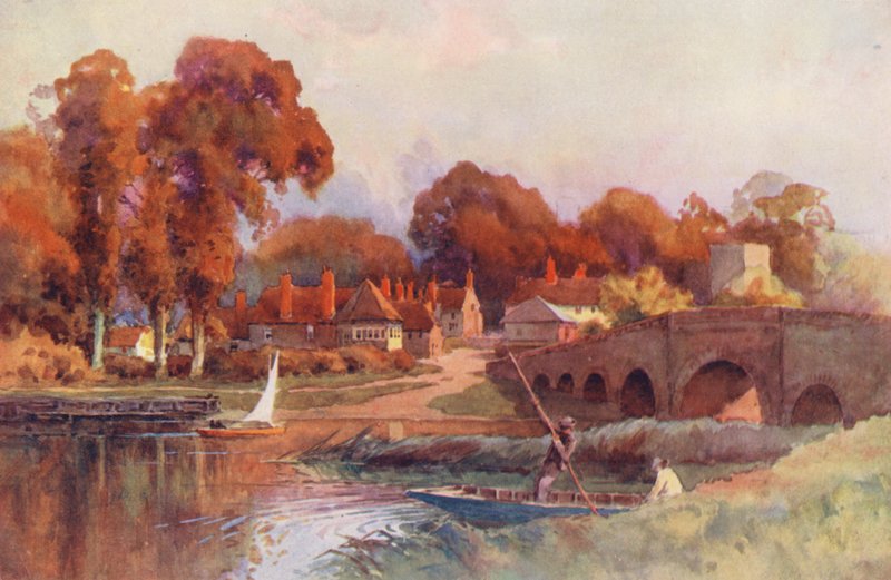 Rivière Thames : Pont de Sonning - Ernest William Haslehust