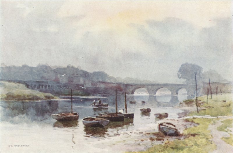 Pêcheurs de Saumon à Chester - Ernest William Haslehust