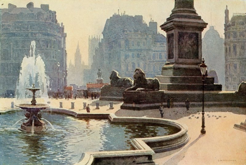 Trafalgar Square - Ernest William Haslehust