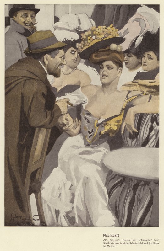 Café de nuit - Ernst (after) Heilemann