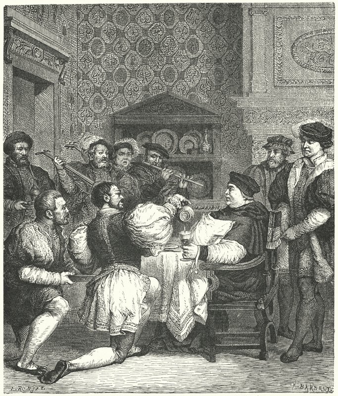 Le cardinal Wolsey reçu chez lui - Etienne after Ronjat