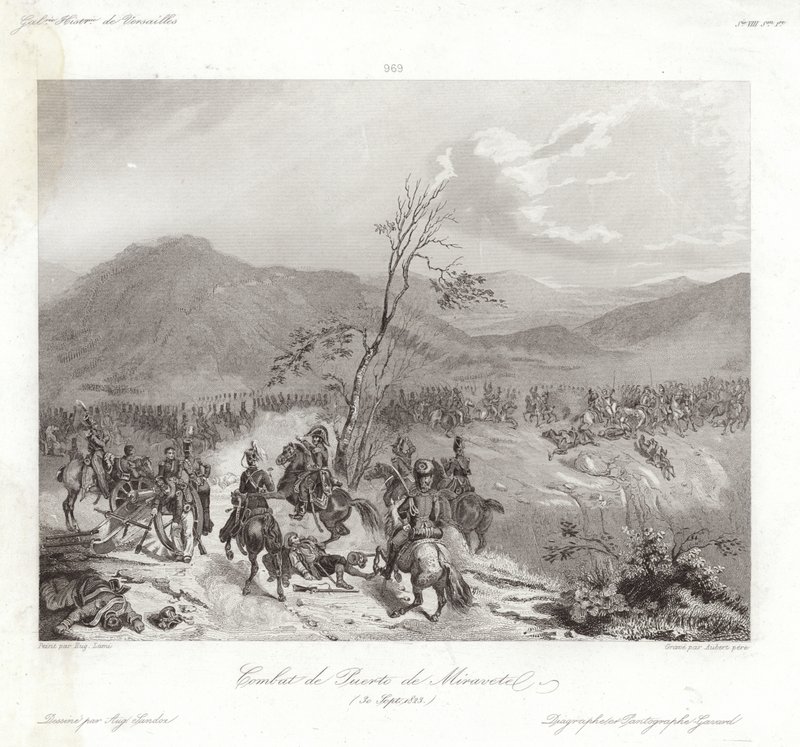 Combat de Puerto de Miravete - Eugene Louis Lami