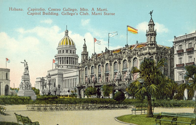 La Havane, Cuba, Bâtiment du Capitole, Club Gallegos, Statue de Marti - European Photographer