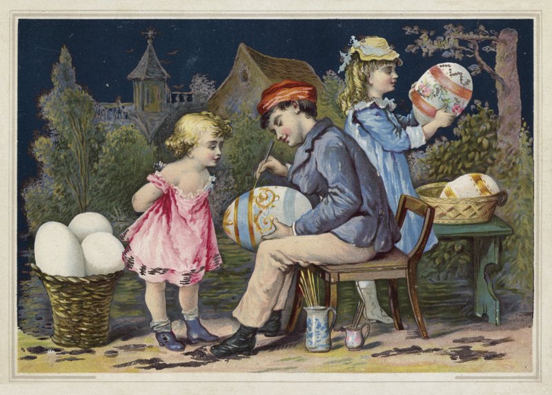 Peindre des œufs de Pâques - European School