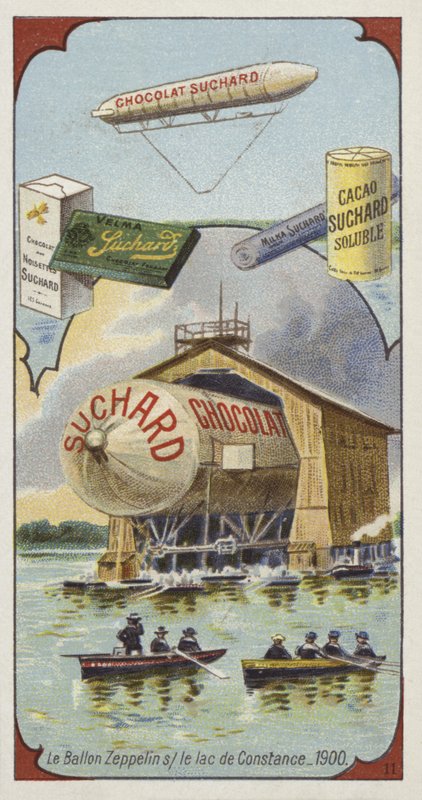 Le dirigeable Zeppelin sur le lac de Constance, 1900 - European School