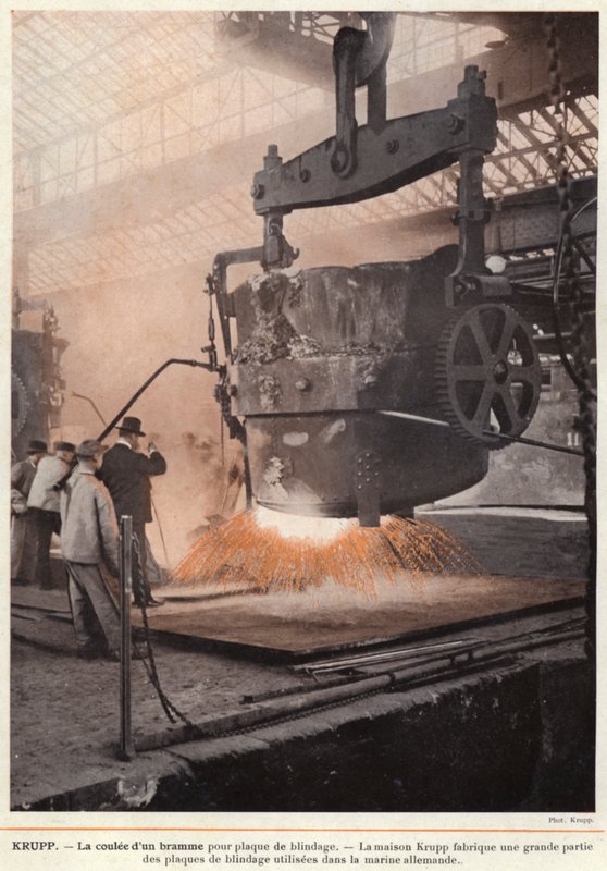 Krupp, La coulée d
