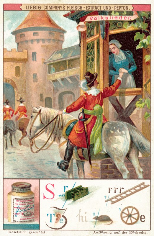 Chanson folklorique (chromolithographie) - European School