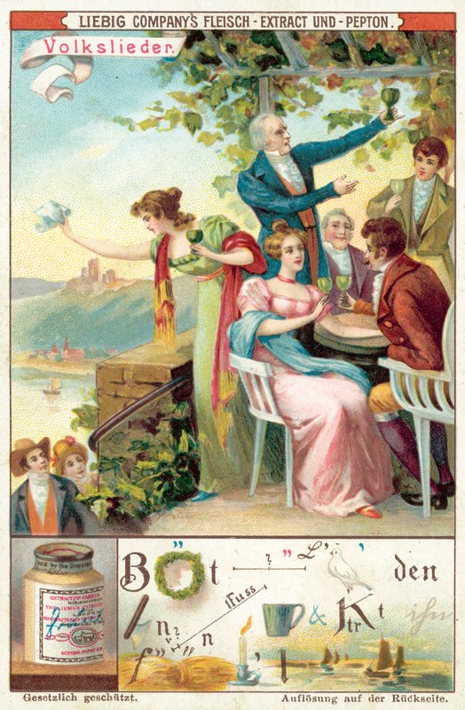 Chanson folklorique (chromolithographie) - European School