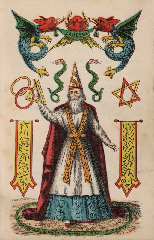 Page du Livre Magique (lithographie en couleur) - European School