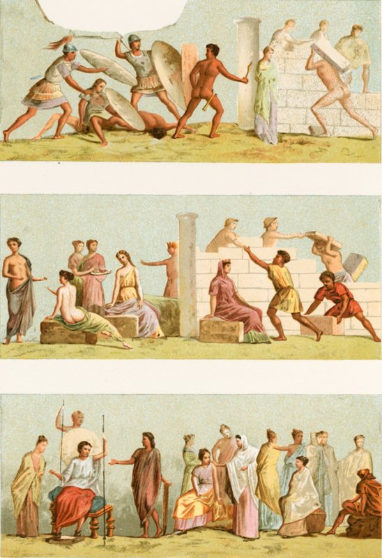 Peintures de la tombe de Statilius Taurus - European School
