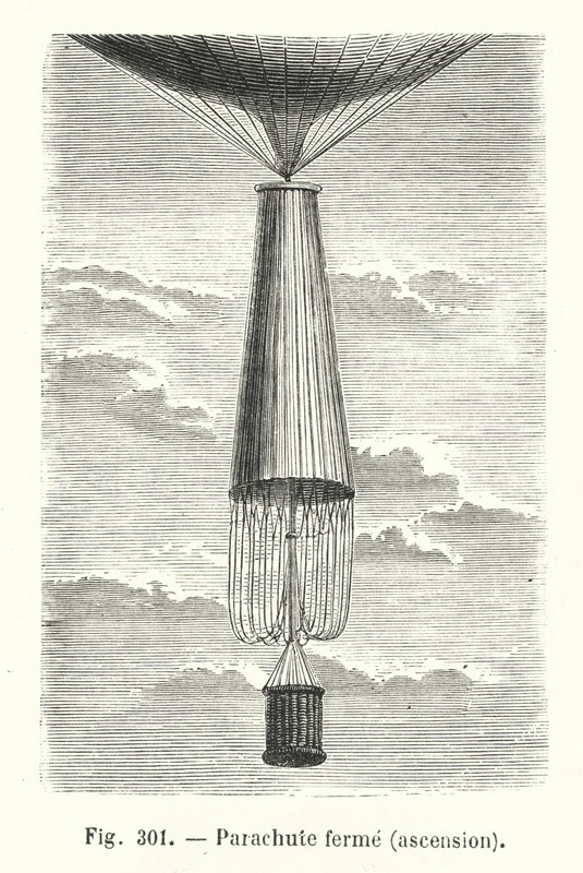 Parachute fermé, ascension - European School